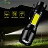 HVIERO Torcia carica batteria Mini Led 3W messa a fuoco lampada laterale regolabile comoda luce T6 impermeabile ultra luminosa per escursioni in campeggio