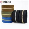 Meetee 2-5 Yards 5 # Cerniere Metalliche a Doppia Apertura per Vestiti, Borse, Pantaloni, con Denti Oro e Argento, Accessori per Cucito