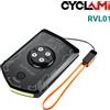 CYCLAMI Faro anteriore per bici in lega di alluminio da 5000 mAh, faro anteriore diurno ricaricabile per computer da ciclismo Garmin XOSS IGS CYCLAMI RVL01