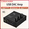 Douk Audio K5 USB DAC Amplificatore per cuffie ESS9038Q2M Convertitore ottico digitale-analogico DSD256 con jack per cuffie da 3,5 mm