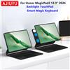 AJIUYU Custodia con tastiera Magic per Huawei Honor MagicPad 2 2024 12.3" Tablet, Cover Smart Keyboard per Honor MagicPad 2 MagicPad2 12.3 pollici