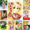 KAYOU 2024 Nuovo Anime giapponese Candy Candy Girl Flower Art Kit di pittura diamante Bellezza Cartoon Comic Bambini Lavoro manuale Regalo Decorazioni per la casa