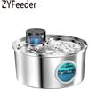 ZYfeeder 108 oz/3.2L In Acciaio Inox Cordless 5V Gatto Cane Animale Domestico Bere Fontana di Acqua Ricaricabile Automatico Alimentatore di Acqua Sensore di Movimento Ciotola