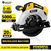ELECTRIC GODDESS Sega circolare a batteria da 7 pollici Sega per la lavorazione del legno senza spazzole da 5000 giri/min Regolazione dell'angolo di taglio da 45 gradi per perno batteria Dewalt 20V