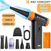 K&F CONCEPT Soffiatore d'Aria Elettrico Senza Fili, Compressore d'Aria Compressa per Computer, PC, Tastiera Laptop, Auto, Fotocamera, Pulitore di Polvere