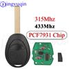 Jingyuqin Chiave A Distanza Dell'automobile A 2 Pulsante 315/433 Mhz PCF7931 Chip Per BMW Mini Cooper S R50 R53 2002-2005 Aoto Fob di Controllo