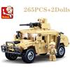 SLUBAN Set di Costruzioni Militari SWAT H2 da 265 Pezzi, Veicolo d'Assalto, Modellini di Soldati, Auto Blindata, Mattoncini Educativi Fai-da-Te, Regali