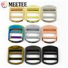 Meetee 2/4/10 Pz Meetee 19/25/32/38mm Cinghie per borse con fibbia regolabile in metallo Tri-Glide Chiusura Tessitura Collegare Cursore Fibbie Accessori fai da te