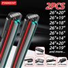pinmoap 2PCS Spazzole Tergicristallo Universali Tergicristalli Anteriori per J Gancio Slip Top Button Auto All-seasons Durevole Stabile Accessori Auto