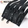 Meetee 5/10 pezzi 5 # Cerniere in nylon impermeabili da 60/70/80/100 cm Cerniera invisibile open-end per vestiti Giacca Zip Tenda Zip Accessori per cucire
