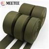 Meetee Nastro in nylon verde militare da 5-20M, 20-50mm per borse, zaini, cinghie, nastri, cinture di sicurezza, bordature, accessori per cucito fai da te