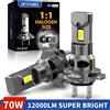 Bevinsee Lampadine LED H7 BEVINSEE per Fari Auto, CANBUS, Dimensioni 1:1 Alogene, Plug and Play, H4 H1 H11 HB3 9005 HB4 9006, Luci LED per Auto 70W 12000LM 12V