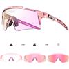 KAPVOE Nuovi occhiali da sole da ciclismo per bicicletta Donna Occhiali da ciclismo fotocromatici UV400 Occhiali da trekking Uomo Occhiali sportivi da esterno