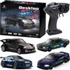 4WD 1/64 2.4G Ad alta velocità Drift Rc Car 4WD Auto telecomandata Quattro ruote motrici Radiocontrollato Mini RTR Modello da corsa Ragazzo Giocattolo regalo