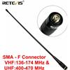 RETEVIS Accessori per Walkie Talkie Retevis RHD-771, Antenna SMA-F VHF UHF Dual Band per Baofeng UV 5R Retevis HD2 H777