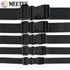 Meetee 1-10 Set di Accessori per Riparazione Cinghie Borsa 20-50mm, Fibbia a Sgancio Rapido in Plastica, Clip Laterale Regolabile per Collare Cane e Nastro in Nylon