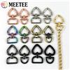 Meetee 5-30 pezzi Meetee 13/20mm fibbie in metallo per tracolla borsa anello a cuore chiusura a moschettone collare per cani catena moschettoni accessori hardware fai da te