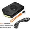 CYCLAMI RVL01 Luce per bicicletta Faro da ciclismo 5000mAh Tipo-C Lampada frontale di ricarica per Garmin XOSS IGS Luci del computer Ricarica