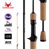 pure-lure Canna da Pesca PURELURE TITANIUM-T XUL BFS, Peso Esca 0.5-6g, 5FT 6FT, per Persico, Trota, Spigola, Spinning e Casting, con Anelli FUJI e Porta Guida, Azione F MF