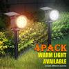 XIWANGFIRE 1/2/3/4 pezzi lampada ad energia solare 9LED faretto solare regolabile interrato IP65 lampada da parete paesaggio impermeabile illuminazione esterna