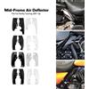 MACTIONS Moto Mid-Frame Deflettore Aria Scudo Termico Copertura Per Harley Touring Road King Electra Street Glide Road Glide Ultra 2001-Up
