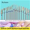 HYTOOS cuticola Clean Diamond Nail Drill Bit Russian Nail Bits sicurezza professionale sotto il detergente per unghie per cuticole pelle morta