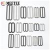 Meetee 10/20/30 pz 6-50mm Tri-Glide Cursore Chiusura Fibbia In Metallo Per La Borsa Della Cinghia Della Biancheria Intima 8-a forma Anello Gancio FAI DA TE Indumento accessori per cucire
