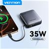 Vention Power Bank Mini da 35W con Ricarica Rapida PD, 10000mAh, Batteria Esterna Portatile per iPhone 17 16 Pro Samsung S25