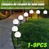 XIWANGFIRE Luci solari per esterni Luci sferiche solari impermeabili a LED bianche fredde adatte per marciapiede di passaggio del prato del giardino del cortile