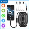 KERUI 8mm 2MP Endoscopio Automotive Periscopio Telecamera di Ispezione Doppia/Singola Lente per Iphone IOS Smart Phone Android Tipo Auto