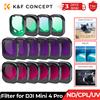 K&F CONCEPT Set di Filtri per Obiettivi Drone K&F CONCEPT per DJI Mini 4 Pro, Filtri UV CPL ND NDPL16 32 64 128 256 Black Mist 1/4 ND1000