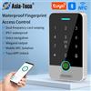 Asia-Teco Sistema porta di controllo accessi IP67 Tuya RFID 125K 13,56 Mhz NFC Bluetooth Tastiera per impronte digitali funziona con Wifi Gateway M1 Sblocco remoto