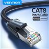 Vention Cavo Ethernet Vention CAT8 40Gbps Cavo patch Lan di rete intrecciata in cotone per PC Modem Laptop Router PS 5/4 Cavo RJ45 Ethernet