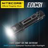 NITECORE EDC31 Torcia tattica compatta USB-C Ricaricabile EDC Torcia di ricerca 3500 lumen, 3800mAh 18650 Batteria agli ioni di litio