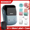 Niimbot B1 Mini stampante termica per etichette Macchina portatile autoadesiva Bluetooth per etichette adesive rotonde UV Rotoli di etichette