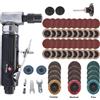 SI FANG Set smerigliatrice pneumatica Dischi abrasivi da 2" con gambo da 1/4" per smerigliatrice per superfici, smerigliatura, lucidatura, rimozione della vernice antiruggine