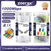 ZoeRax 200/100/50PCS Connettori RJ45 Cat6 Pass-Through, Connettori Modulari RJ45 con Foro da 1,1 mm per Cavi UTP/STP Solidi o Intrecciati