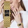 LIGE 2025 Moda Nuovo Orologio da donna in oro Orologio al quarzo di lusso Bracciale in acciaio inossidabile Retro 30M Orologi impermeabili Donna reloj