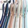 Meetee 5/10/20M Meetee 5 # Nastro per Cerniere in Nylon Color Oro Rosa con Cursori per Cucito, Borse, Decorazioni per Abbigliamento, Kit Riparazione Cerniere, Accessori Fai da Te