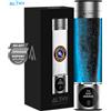 ALTHY Generatore di Acqua Idrogenata ALTHY Performance con Bottiglia, Ionizzatore a Doppia Camera DuPont SPE+PEM + Display PPB e Timer + Dispositivo per Inalazione H2