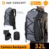 K&F CONCEPT Zaino fotografico grande 32L/25L per fotocamere Canon Sony DJI DSLR/SLR, custodia per laptop da 15 pollici con tracolla per treppiede e copertura antipioggia