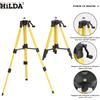 HILDA Treppiede a livello laser HILDA 1.2M/1.5M 5/8 pollici Base di supporto per livello laser con treppiede in ferroalloy spesso regolabile in altezza per autolivellamento