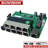 BOAVISION Parti NVR POE 4K 48~52V Switch POE 4/8 porte Ethernet 10/100Mbps 12+36-&data per sistema di telecamere di sicurezza NVR/CCTV POE 4K