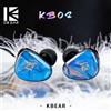 KBEAR KB02 Auricolari In-Ear Hifi Dual IEM da 10mm+10mm con Cavo Staccabile e Driver Dinamico a Conduzione Ossea