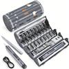 Galacok 138 in 1 mini set di cacciaviti elettrici punte Phillips magnetiche di precisione lega durevole portatile per PC iPhone strumenti di riparazione fai da te