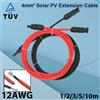 EVSOLAR Cavo di prolunga solare fotovoltaico con connettore MC Cavo fotovoltaico fotovoltaico 4mm2 12AWG Sempliv Cavo TUV per pannelli fotovoltaici Giacca rossa nera