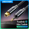 Vention Cavo coassiale Toslink SPDIF Cavo audio ottico digitale da 3,5 mm per amplificatori Cavo in fibra per soundbar Blu-ray Xbox 360 PS4