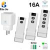 Diese RF433Mhz Presa Elettrica Senza Fili Interruttore di Controllo Remoto Spina EU FR 110V 220V 16A Prese Elettriche per Ventola Lampada macchina da caffè