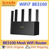 Tenda Router BE6L Dual-Core Wifi7 BE5100 5011Mbps Porta Ethernet 2.5G Doppia frequenza 2.4/5GHz 5 amplificatori di segnale indipendenti Mesh