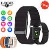 LIGE Smart Watch Uomo Donna Fitness Bracciale intelligente Fascia sportiva Frequenza cardiaca Monitor della pressione arteriosa Orologi multifunzione impermeabili